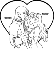 A coloring page of quest for camelot